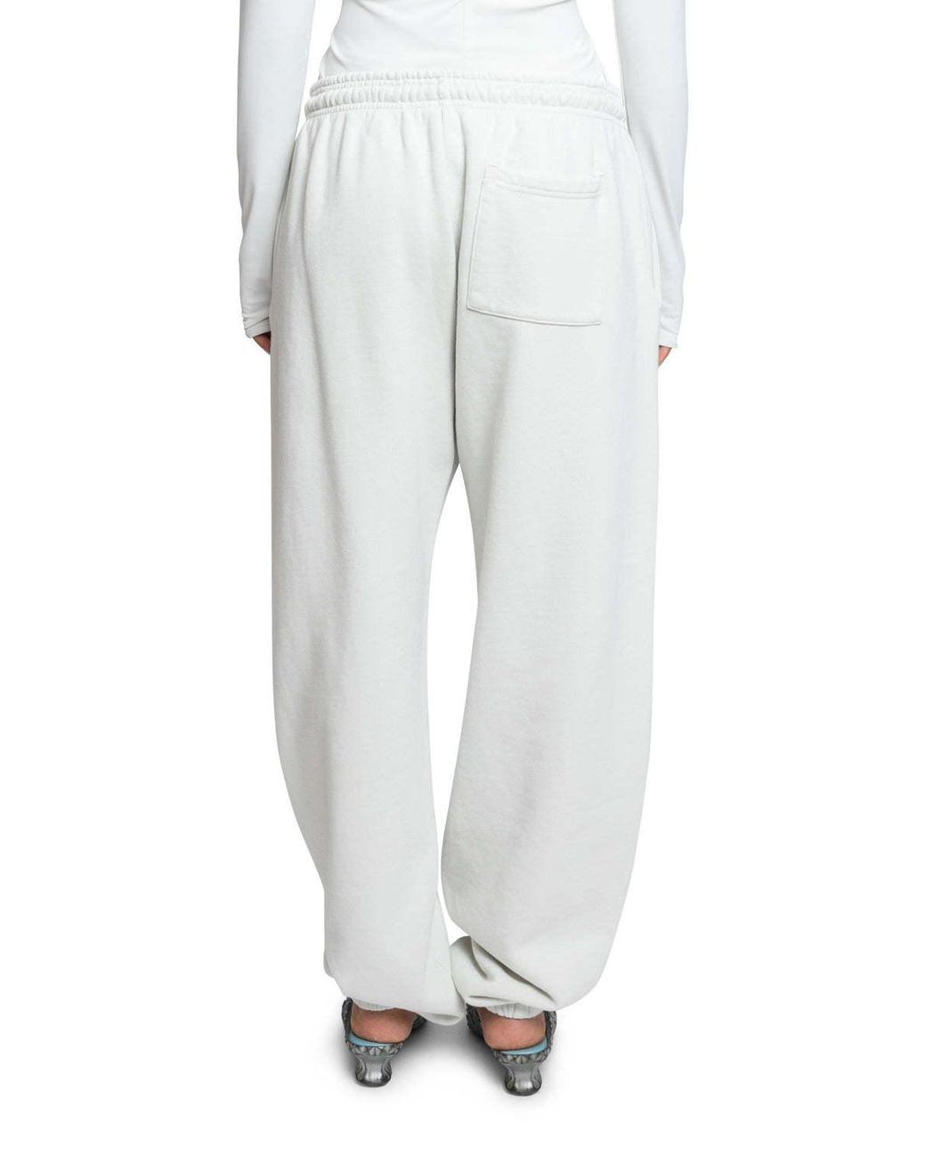 Entire studios White Elastic-Waistband Straight-Leg Sweatpants for men