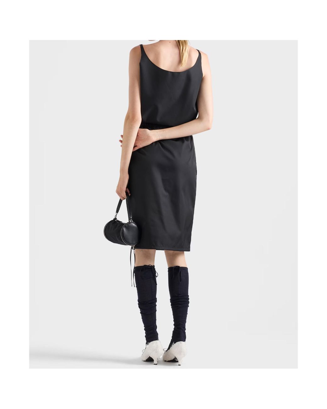Prada Black Re-Nylon Logo Tank Top