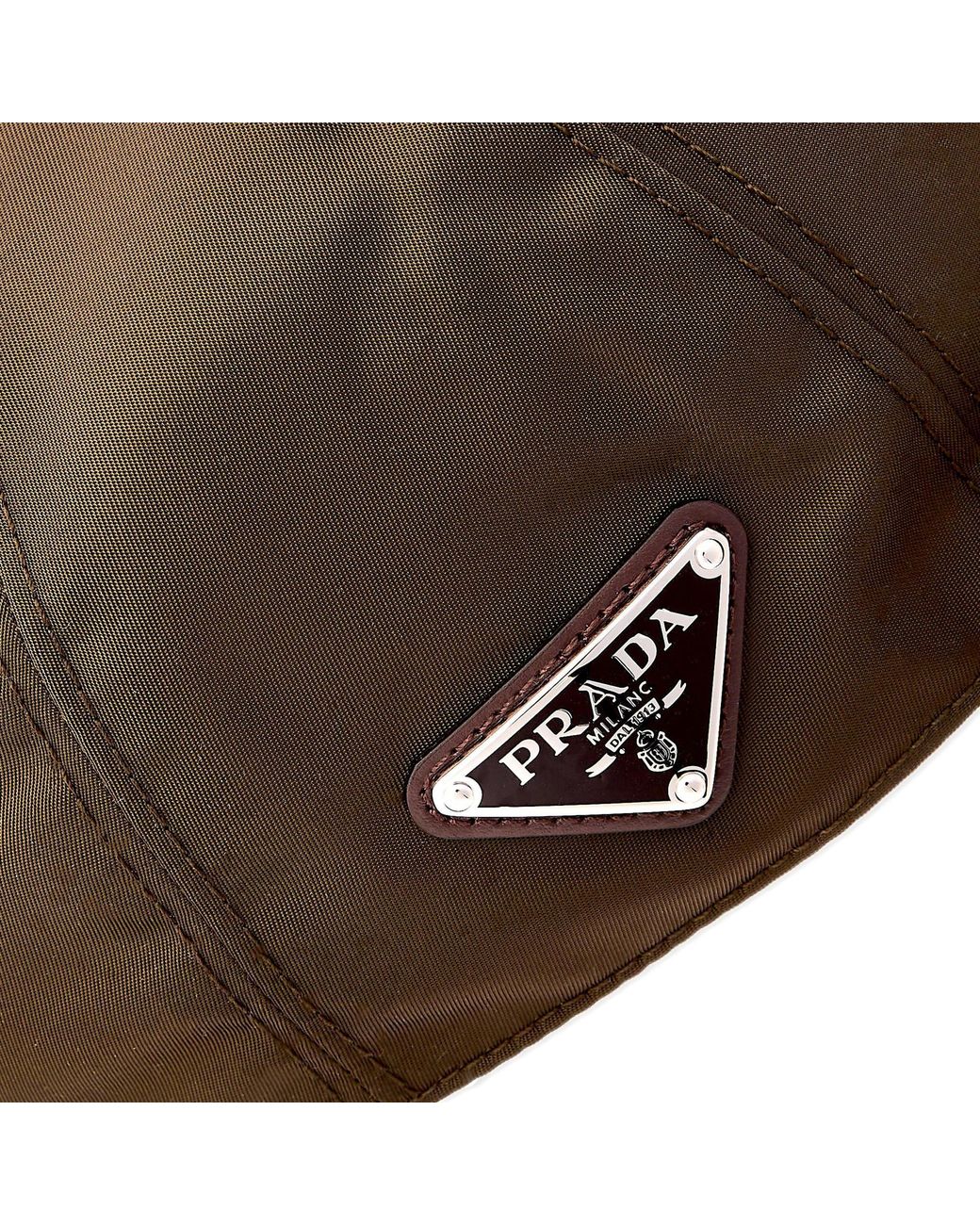 Prada Brown Baseball Cap Sn62 for men