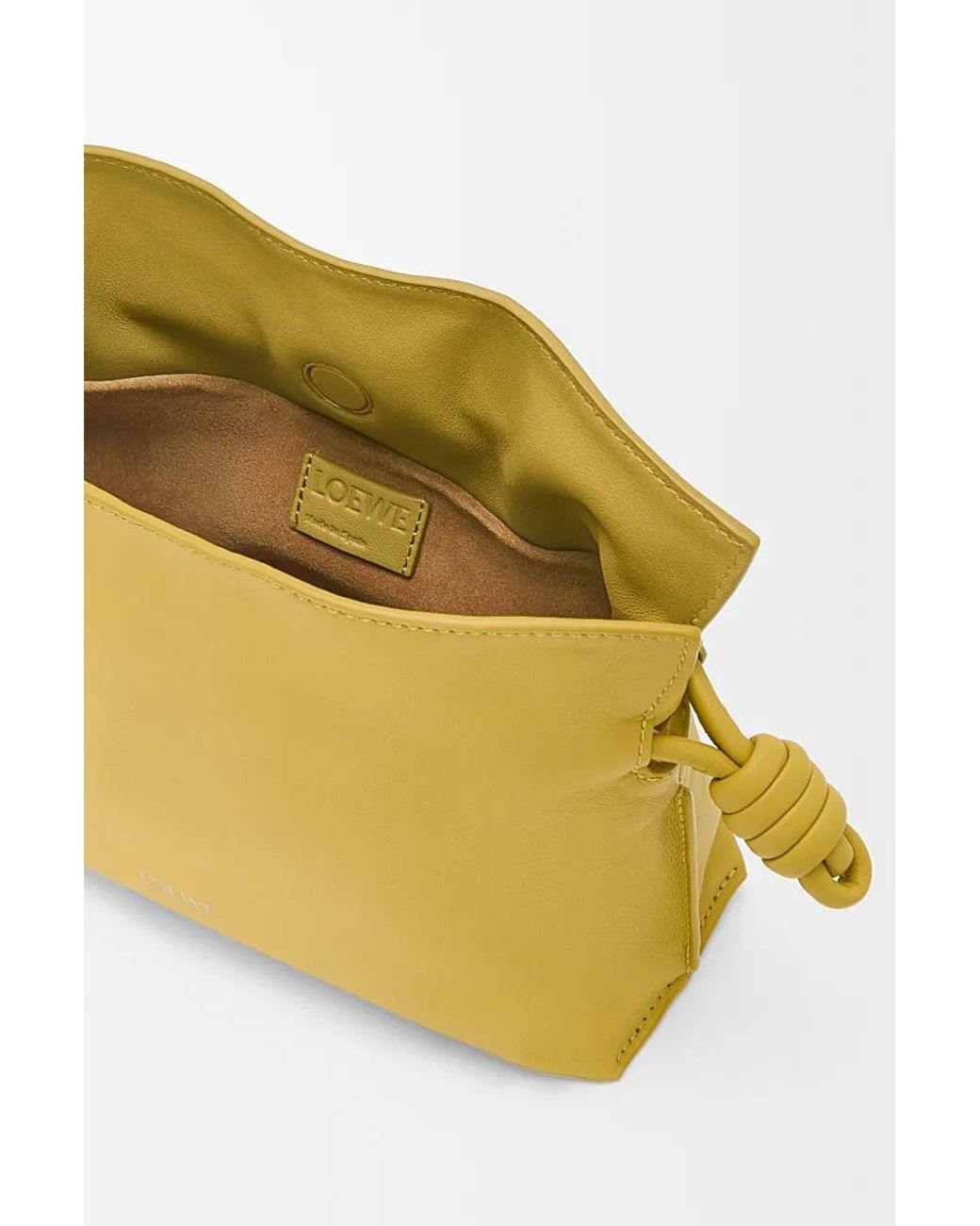 Loewe Yellow Mini Flamenco Clutch Bag
