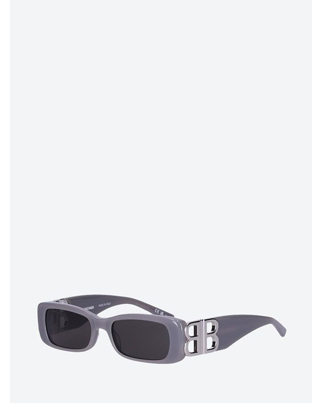 Balenciaga White Square Sunglasses