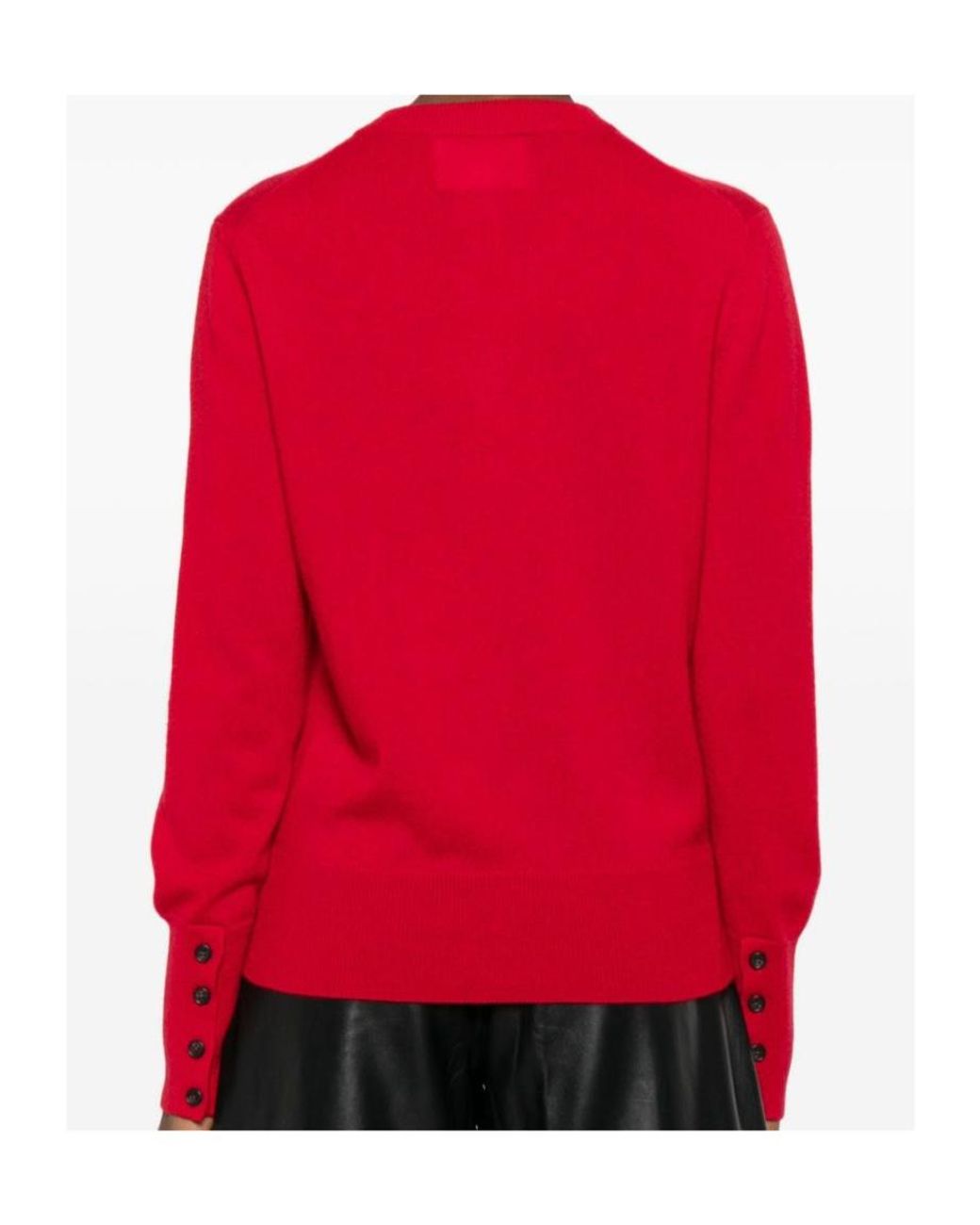 Lisa Yang Red Button-Front Cardigan