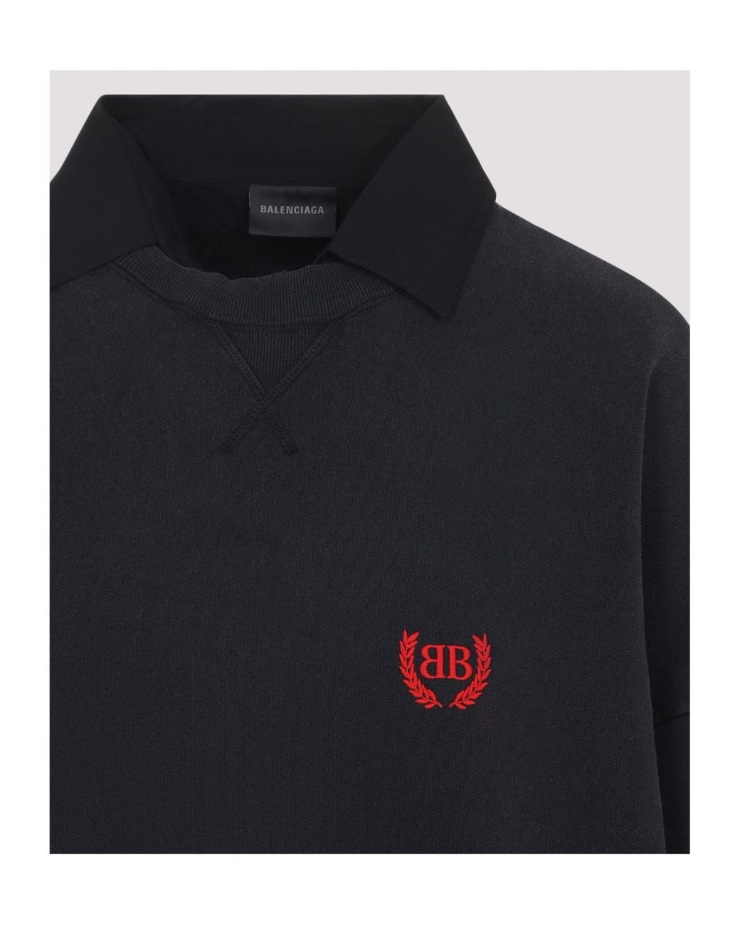 Balenciaga Blue Logo Embroidered Hooded Mini Dress