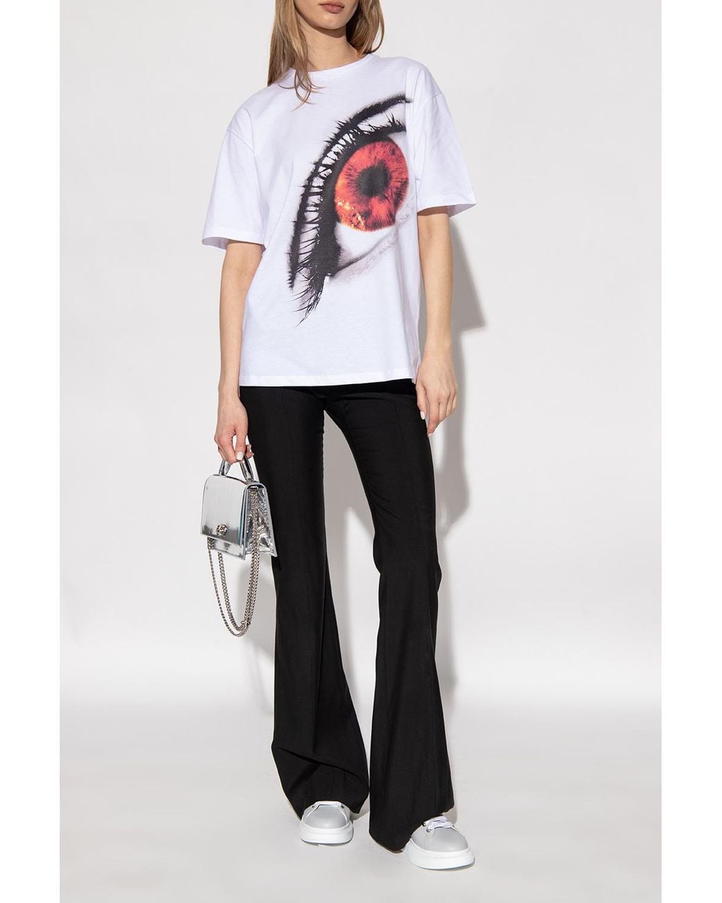 McQueen White Oversized Low-Top Sneakers