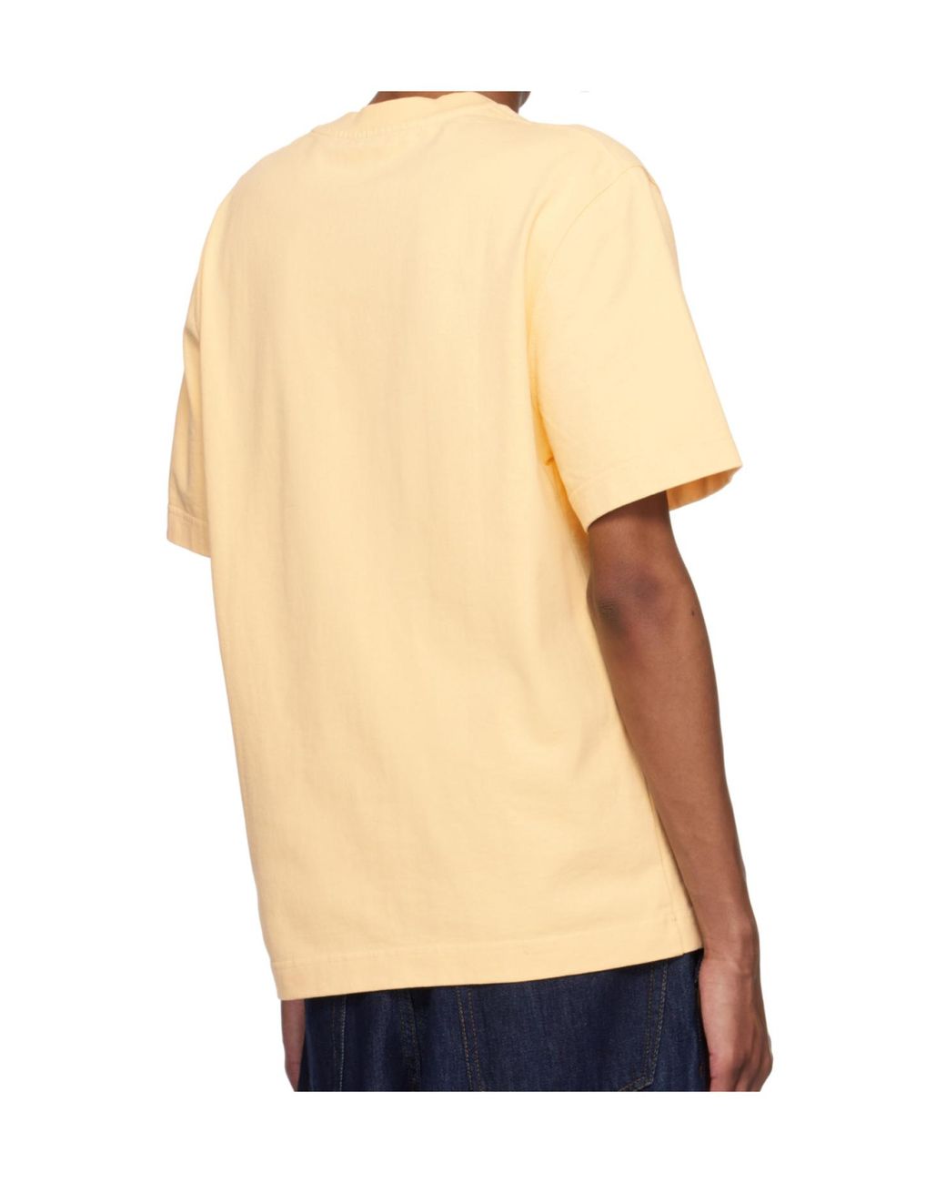 Jacquemus Natural Logo Patch Crewneck T-Shirt for men
