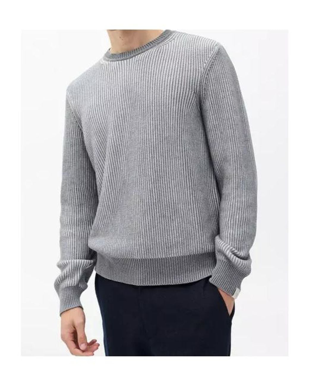 Rag & Bone Gray Crewneck Knitted Jumper for men