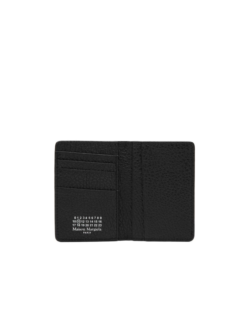 Maison Margiela Black Logo Printed Wallet