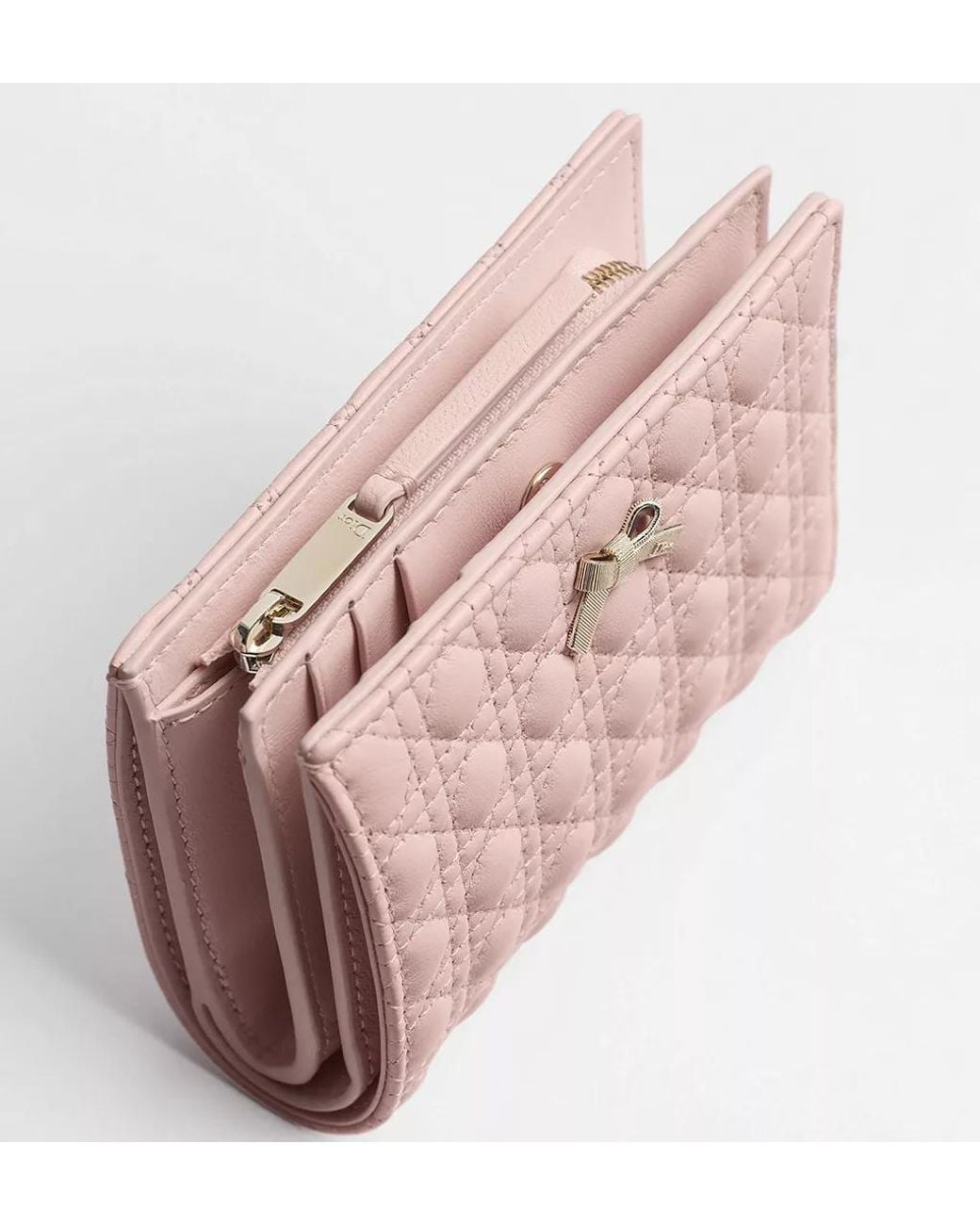Dior Pink Baby Bow Begonia Wallet