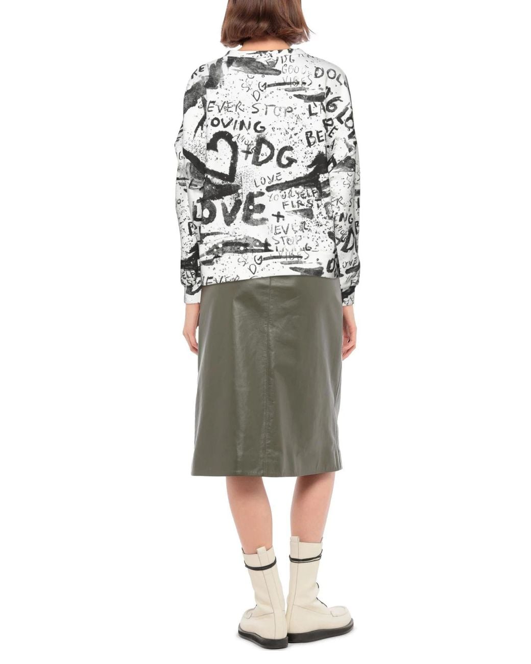 Dolce & Gabbana White Soft Sweatshirt