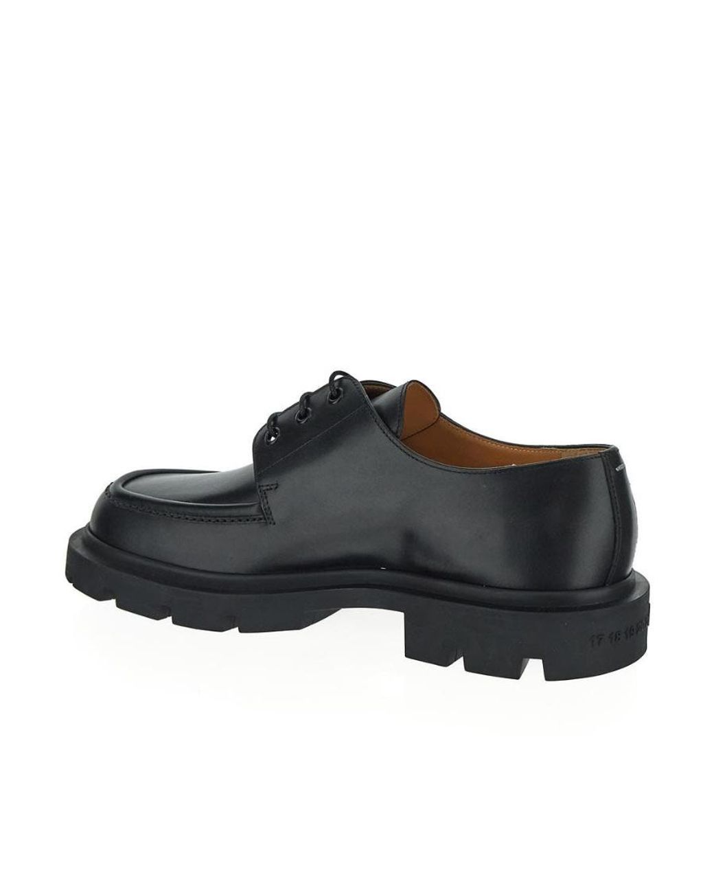 Maison Margiela Black Platform Lace-Up Shoes for men