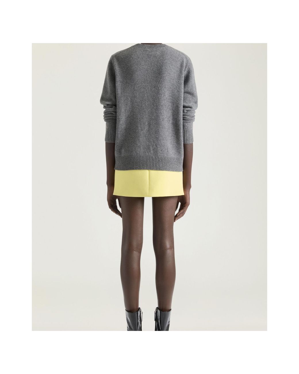 Givenchy Yellow Sliced Mini Skirt