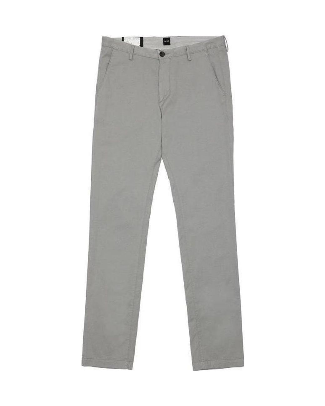 Boss Gray Logo Straight Casual Pants for men