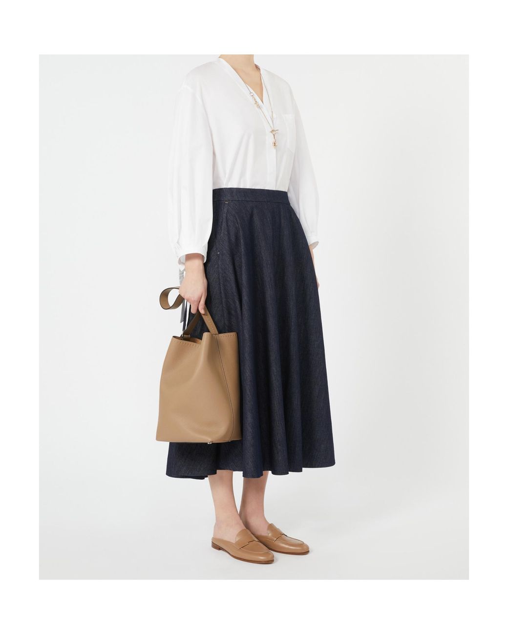 Max Mara White 'S Oro Long Sleeved Shirt