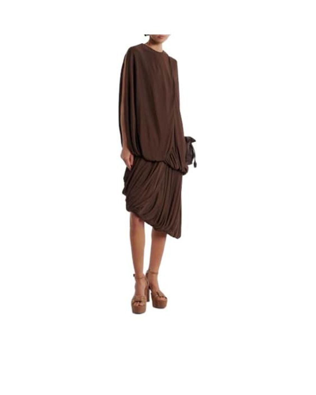 Gianvito Rossi Brown Suede Platform Sandals