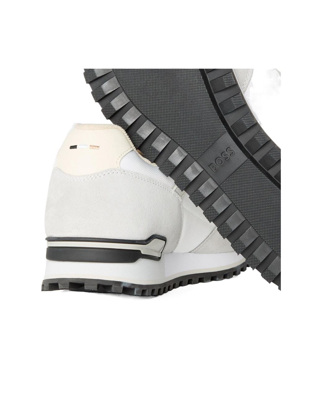 Boss White Parkour Running Trainers for men