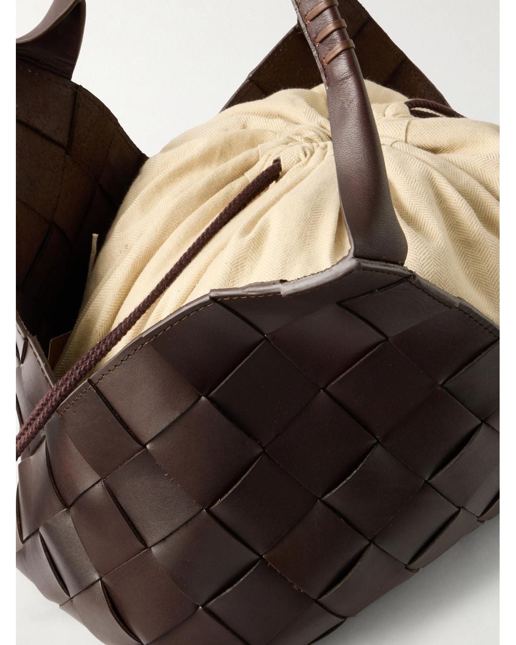 Dragon Diffusion Black Woven Leather Shoulder Bag
