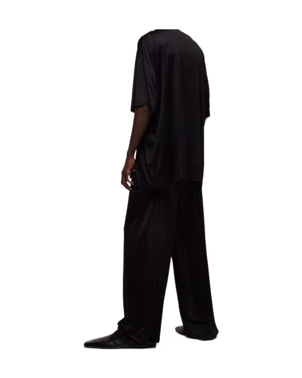 Gucci Black Oversize Light Silk Jersey T-Shirt for men