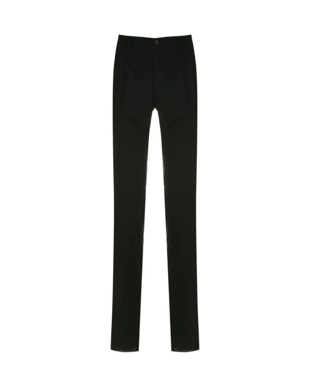 Dolce & Gabbana Black Slim Fit Tailored Trousers for men