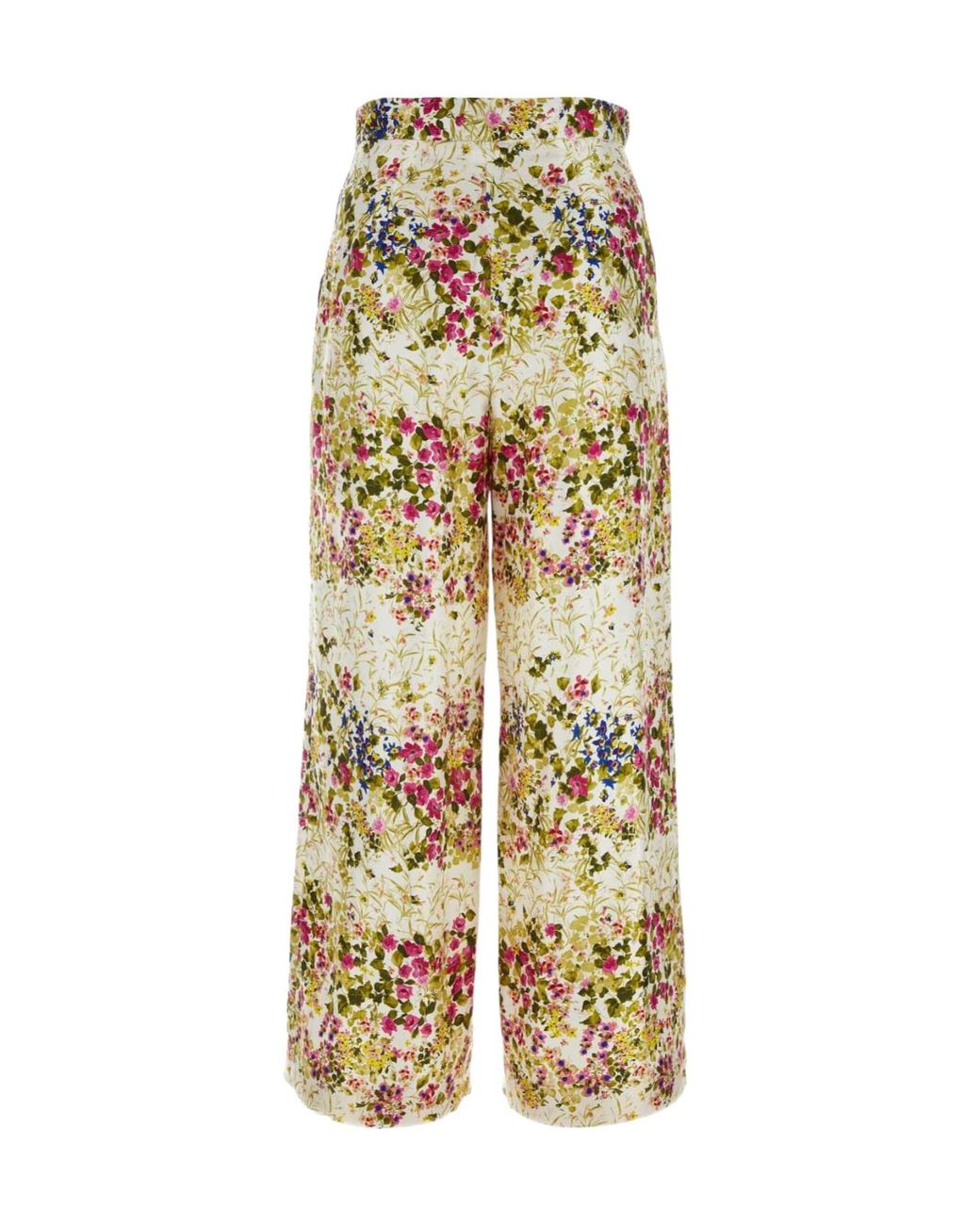 Max Mara Metallic Studio All-Over Printed Wide Leg Trousers