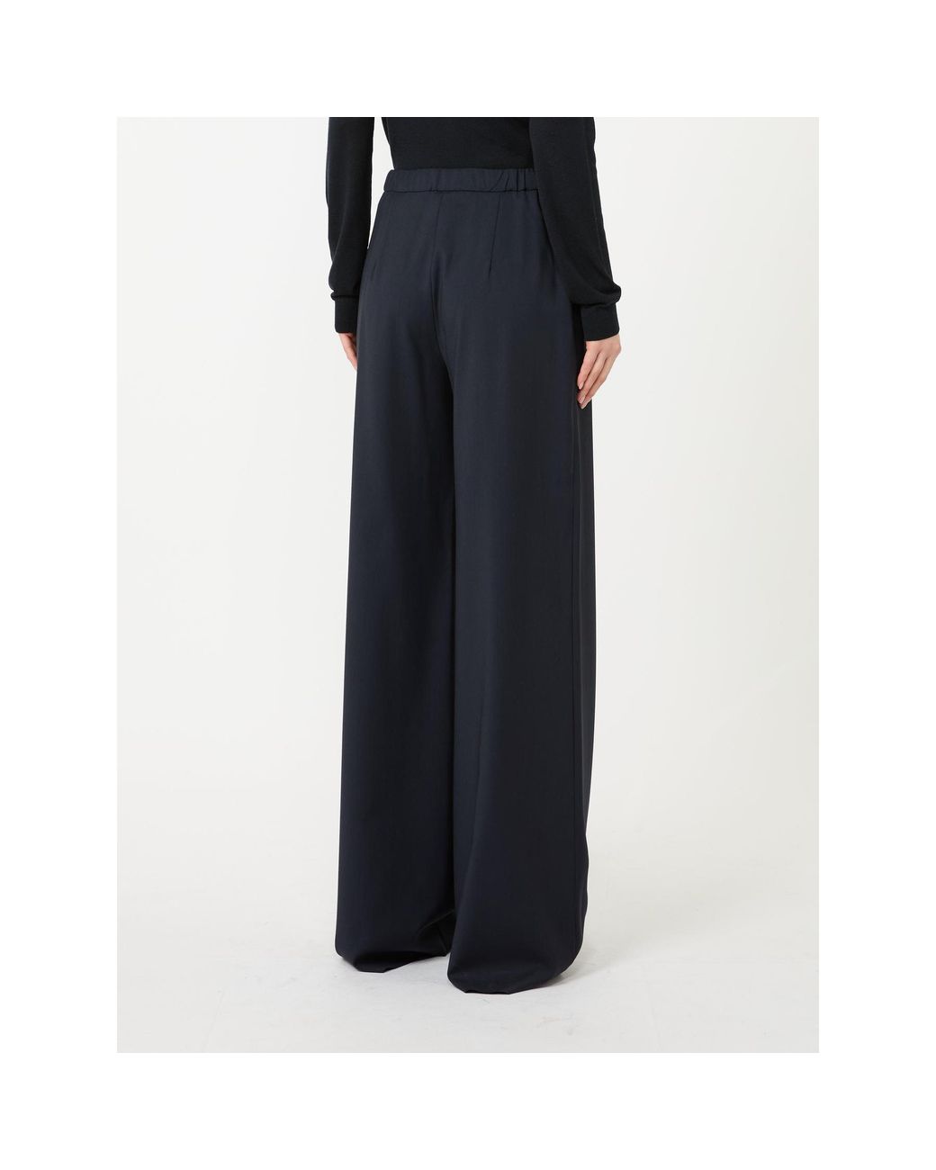 Max Mara Blue Studio Mstcorone Wide-Leg Pants