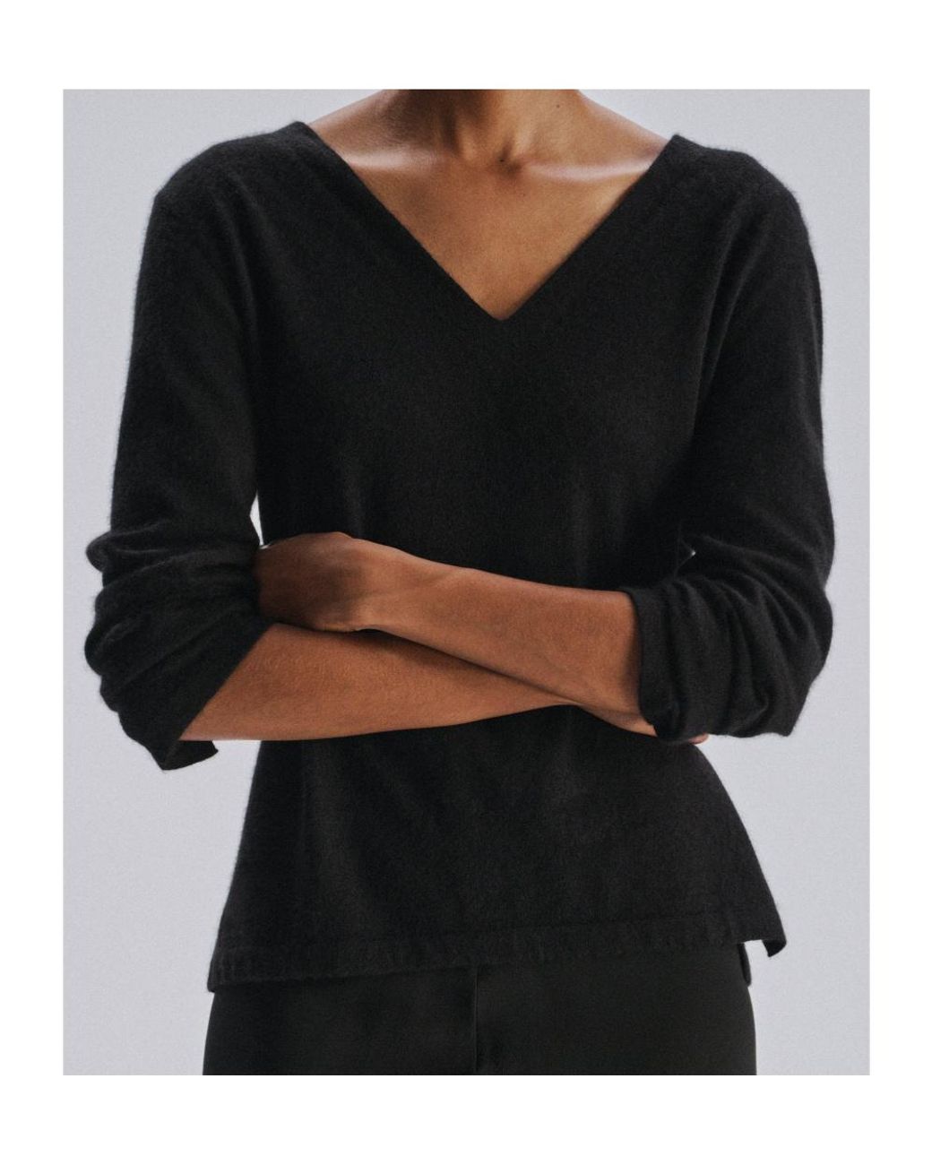 The Row Black Poesis Sweater