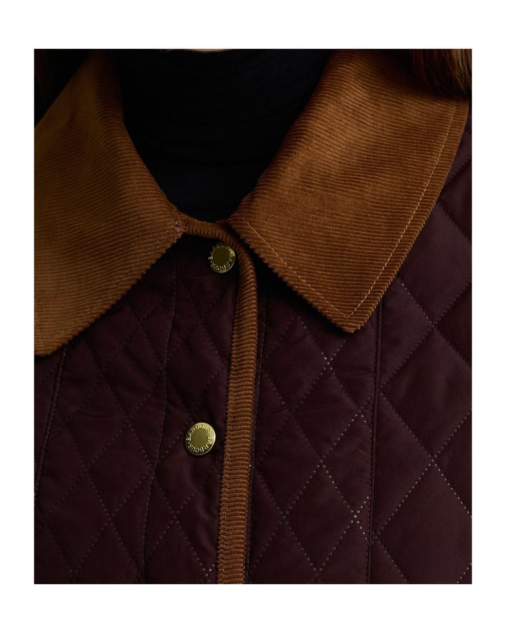 Barbour Purple Ainsdale Patchwork Quilted Jacket