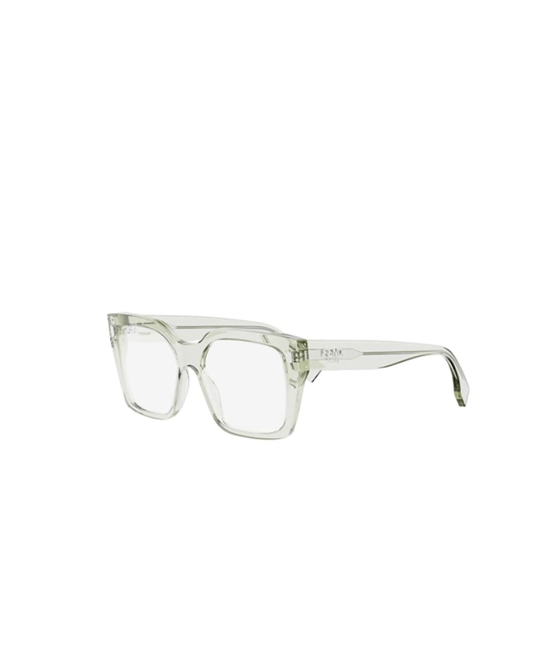 Fendi White Eyewear Square Frame Glasses for men