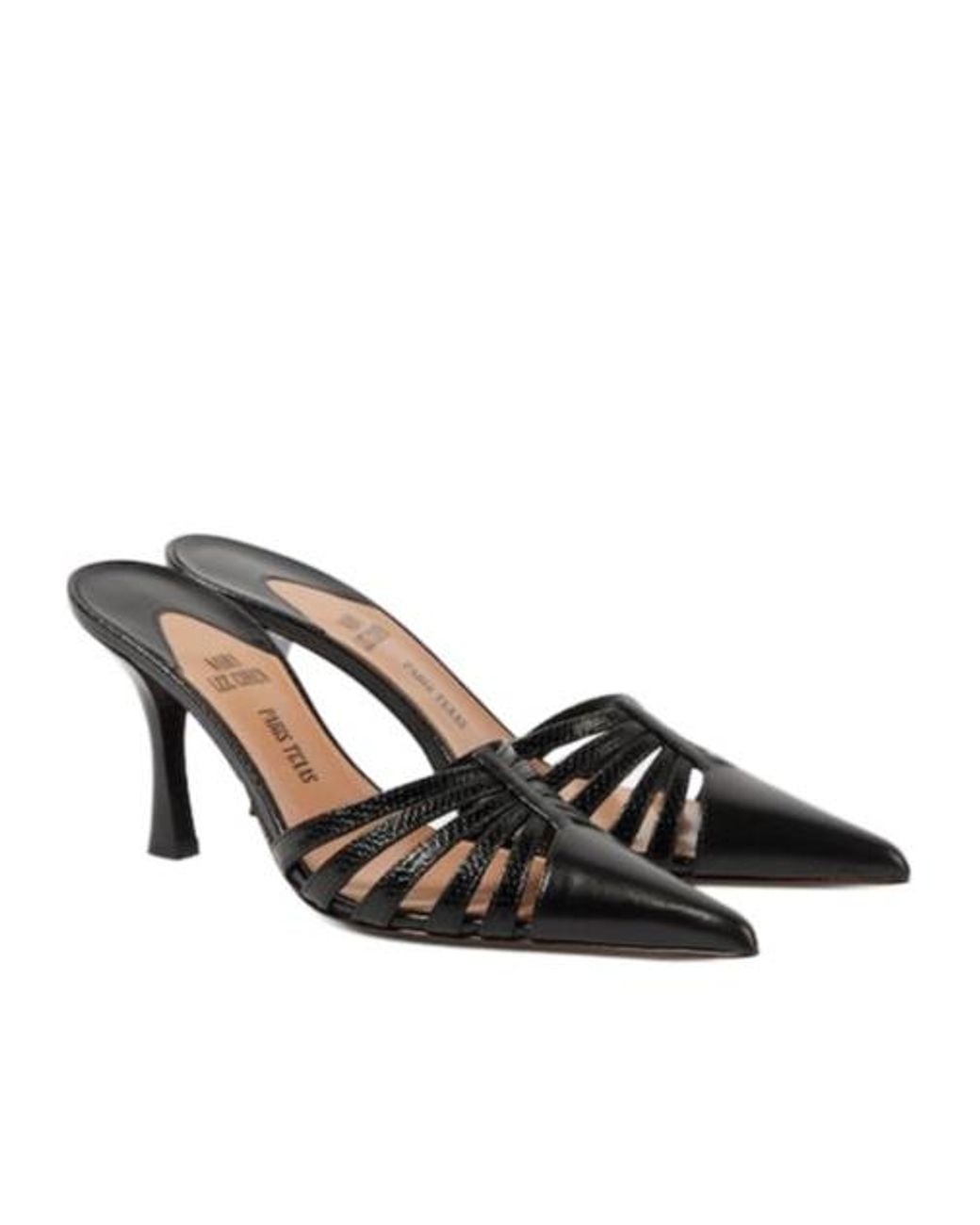 Paris Texas Multicolor Nadia 85 Cutout Leather Mules