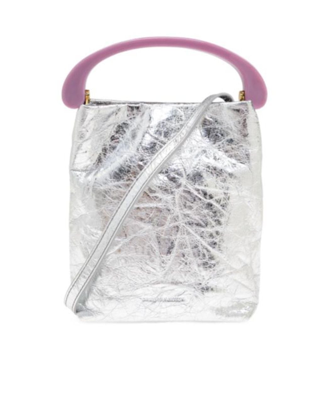 Dries Van Noten White Single Handle Crossbody Bag
