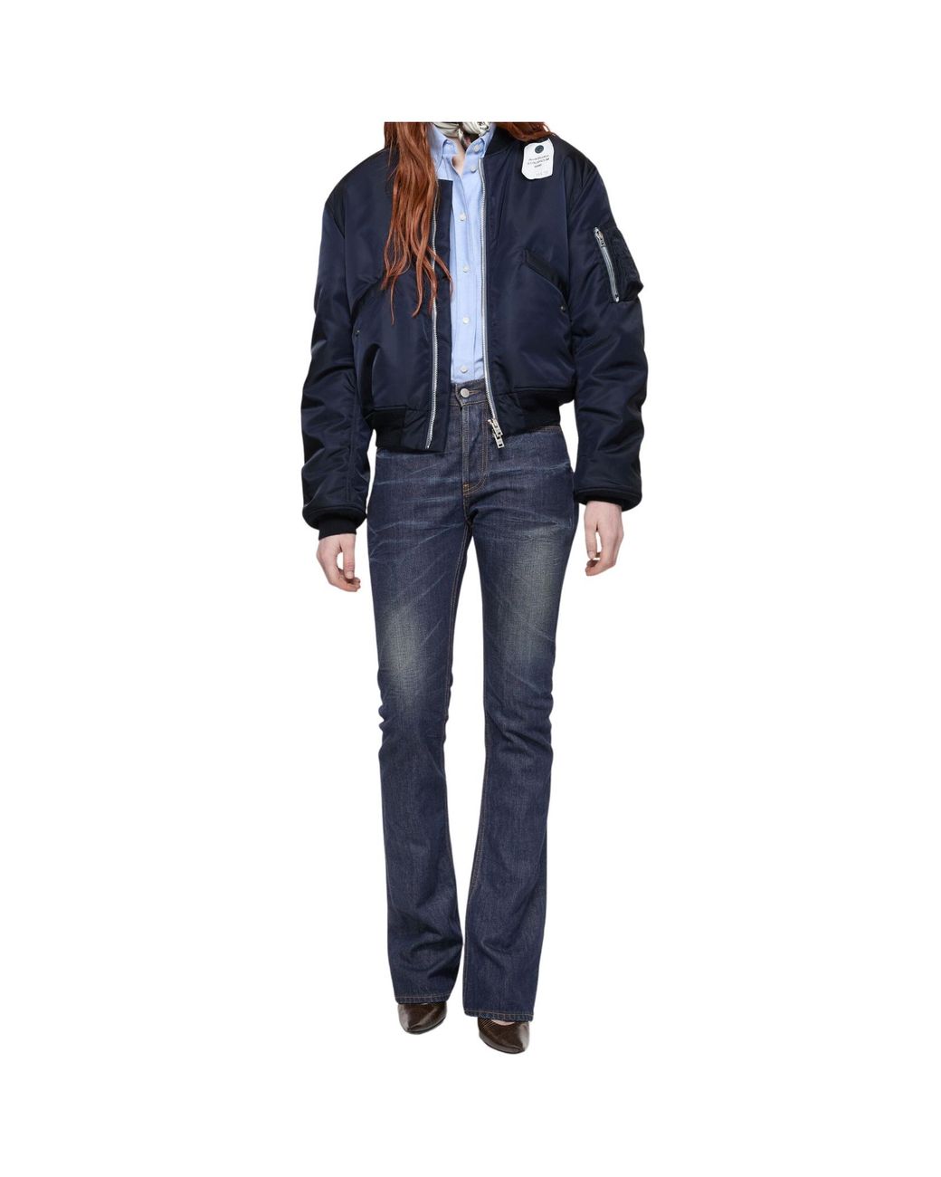Acne Blue Belt Loop Jeans