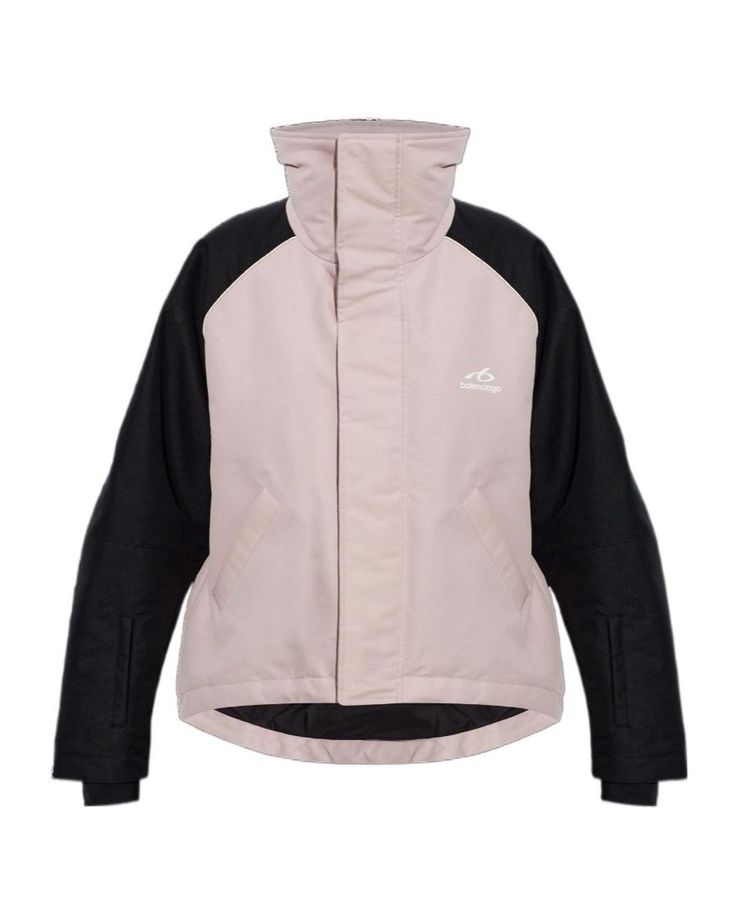 Balenciaga Multicolor Long-Sleeve Stand-Collar Ski Jacket