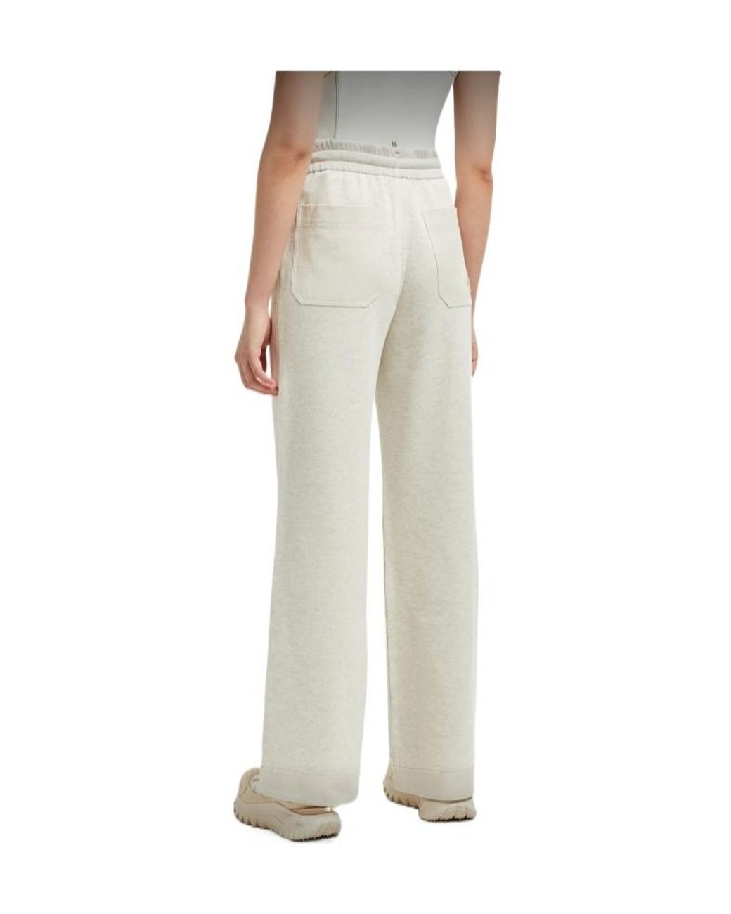 Moncler White Grenoble Logo Patch Track Pants