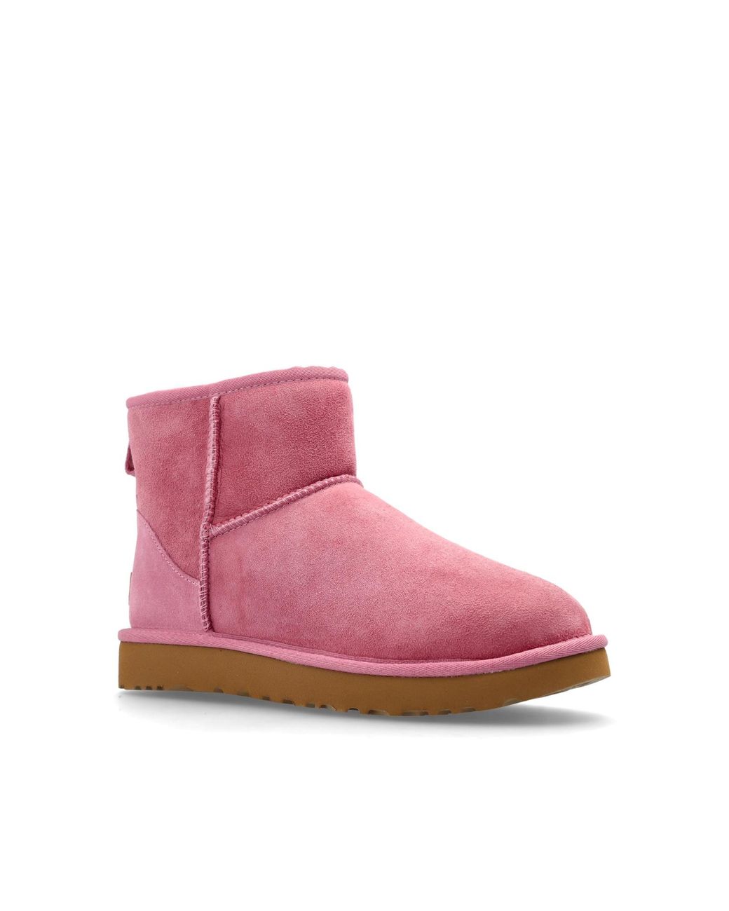 Ugg Pink Classic Mini Ii Ankle Boots