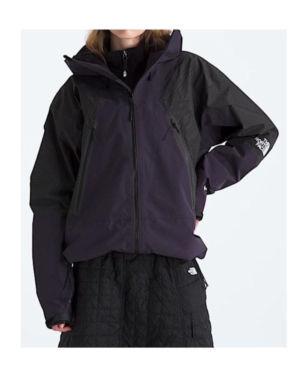 The North Face Purple Panelled Hooded Jacket for men