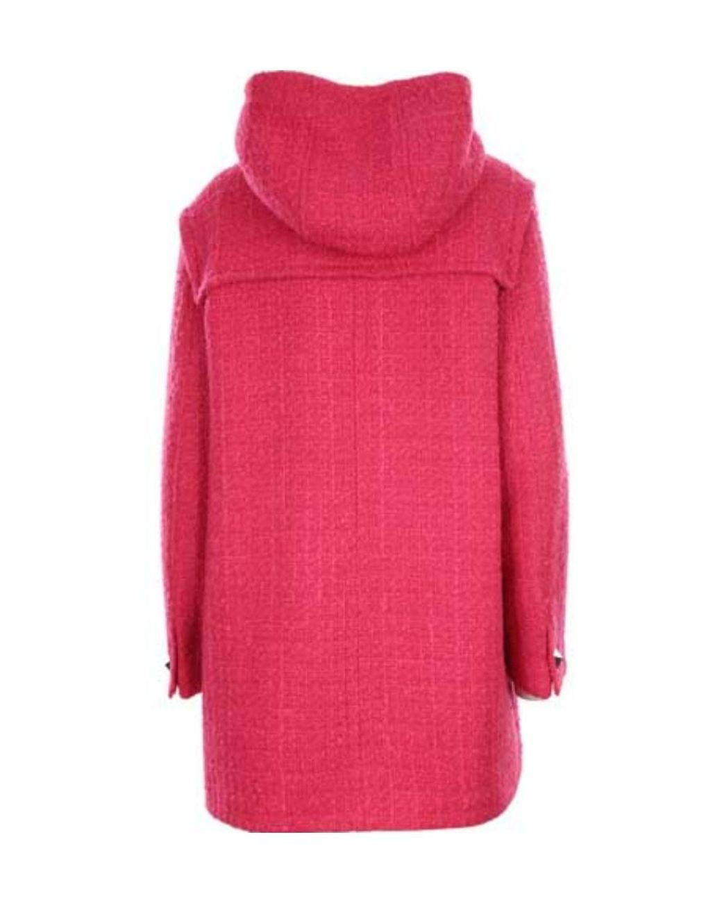 Valentino Pink Rivet Hooded Coat