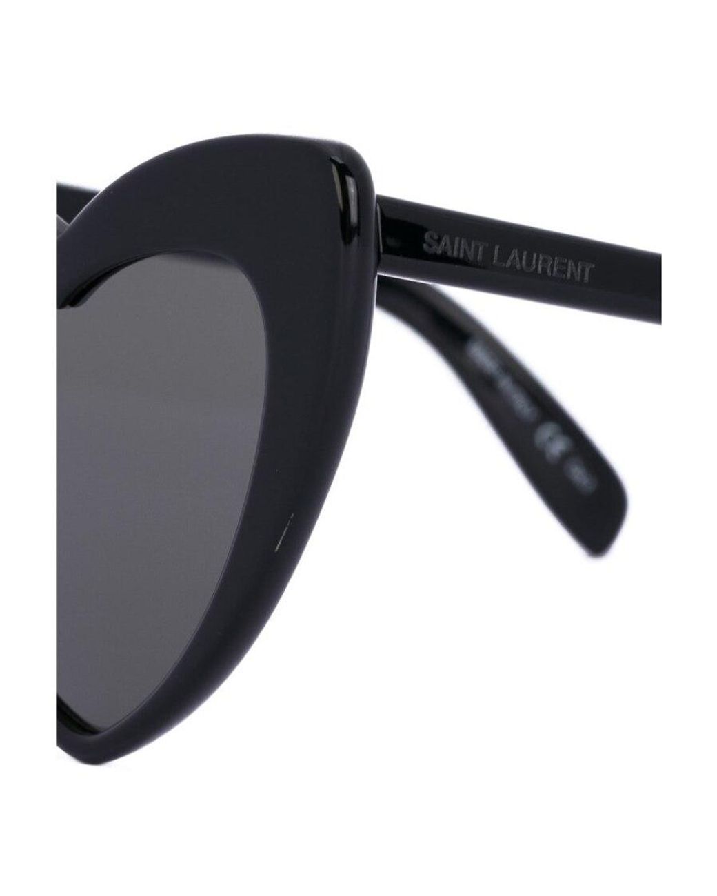 Saint Laurent Multicolor Eyewear Loulou Heart-Shape Frame Sunglasses