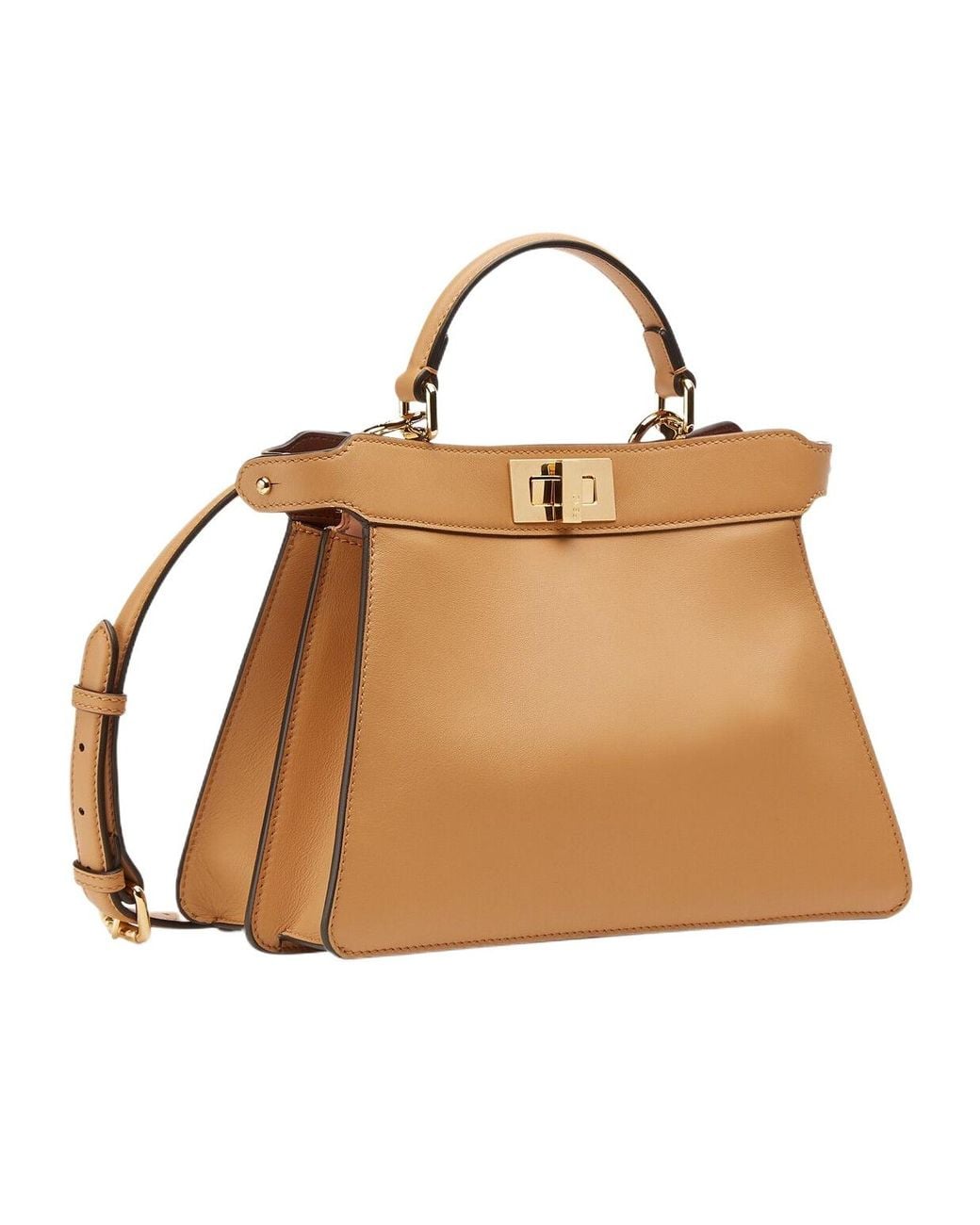 Fendi Natural Peekaboo Iseeu Small Tote Bag