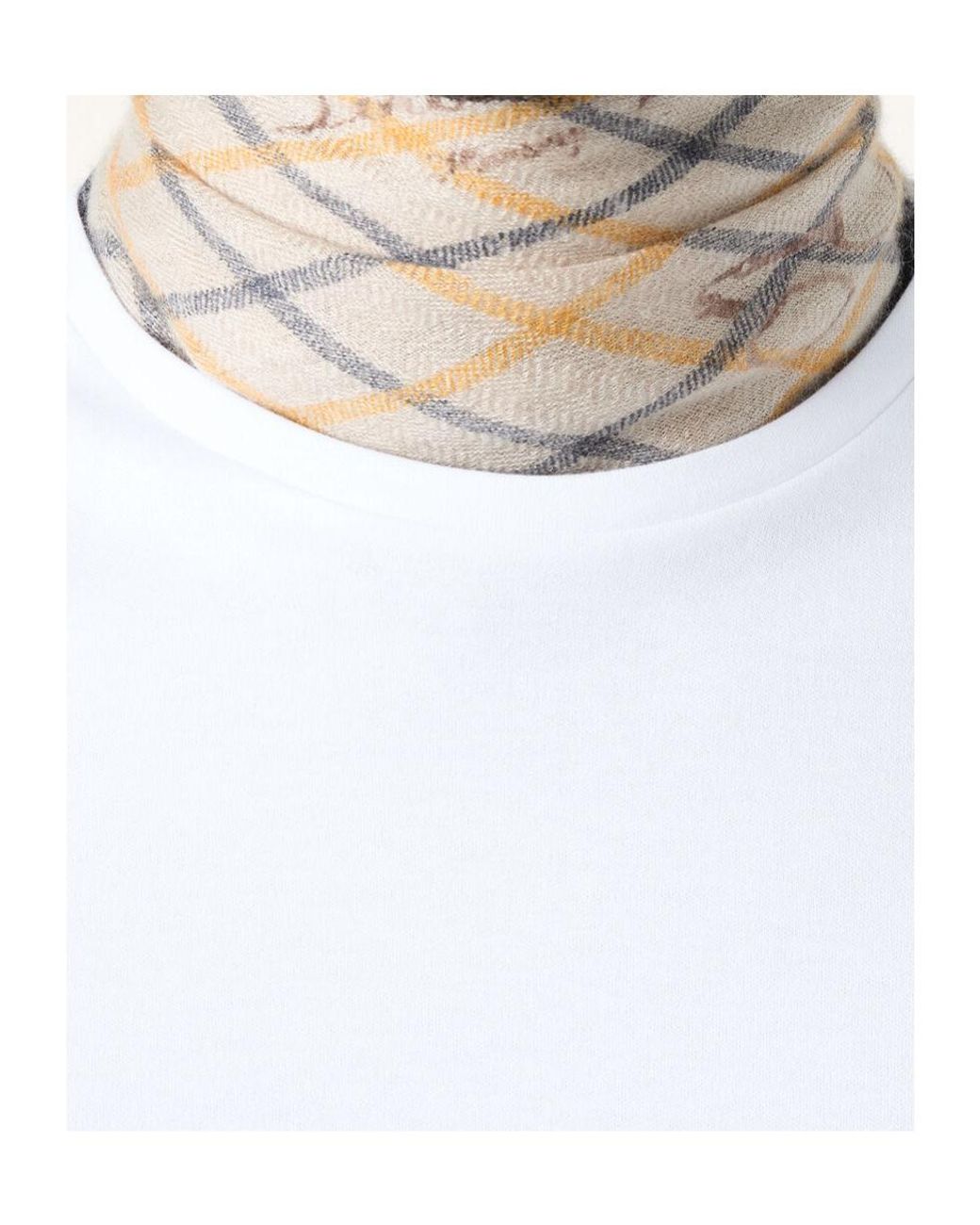 Loro Piana White Tremezzo T-Shirt for men