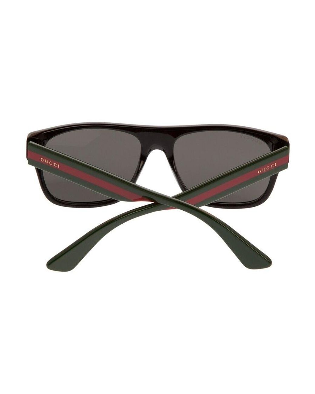 Gucci White Eyewear Rectangular Frame Sunglasses for men