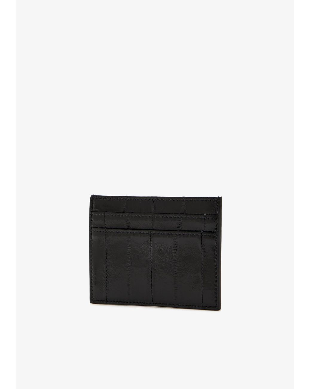 Dolce & Gabbana Black Logo Plaque Embossed Card Holder for men