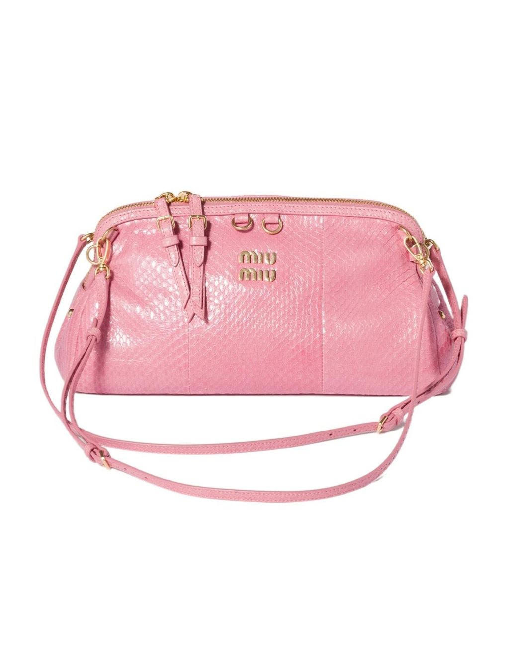 Miu Miu Pink Caprice Ayers Leather Clutch