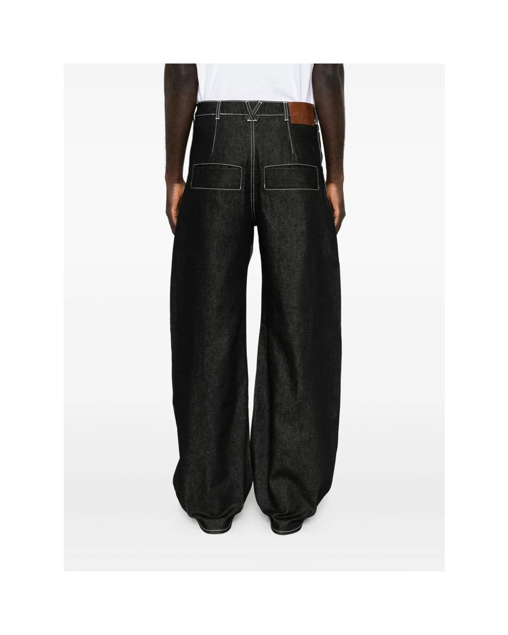 Entire studios Black Logo Jeans for men