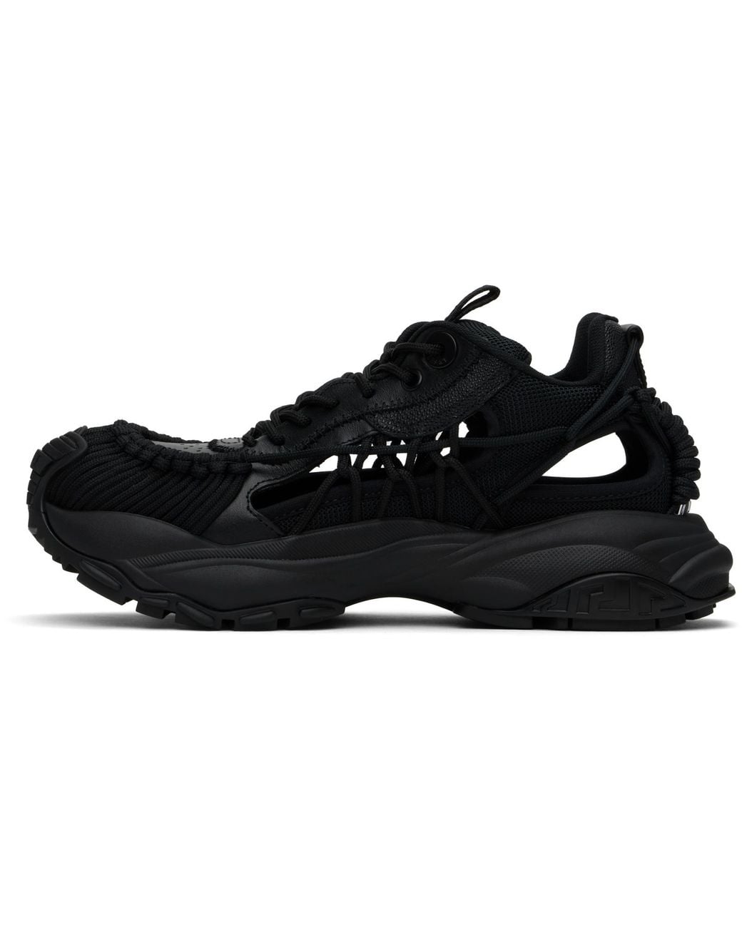 Versace Black Mercury M-Vs-01 Lace-Up Sneakers for men