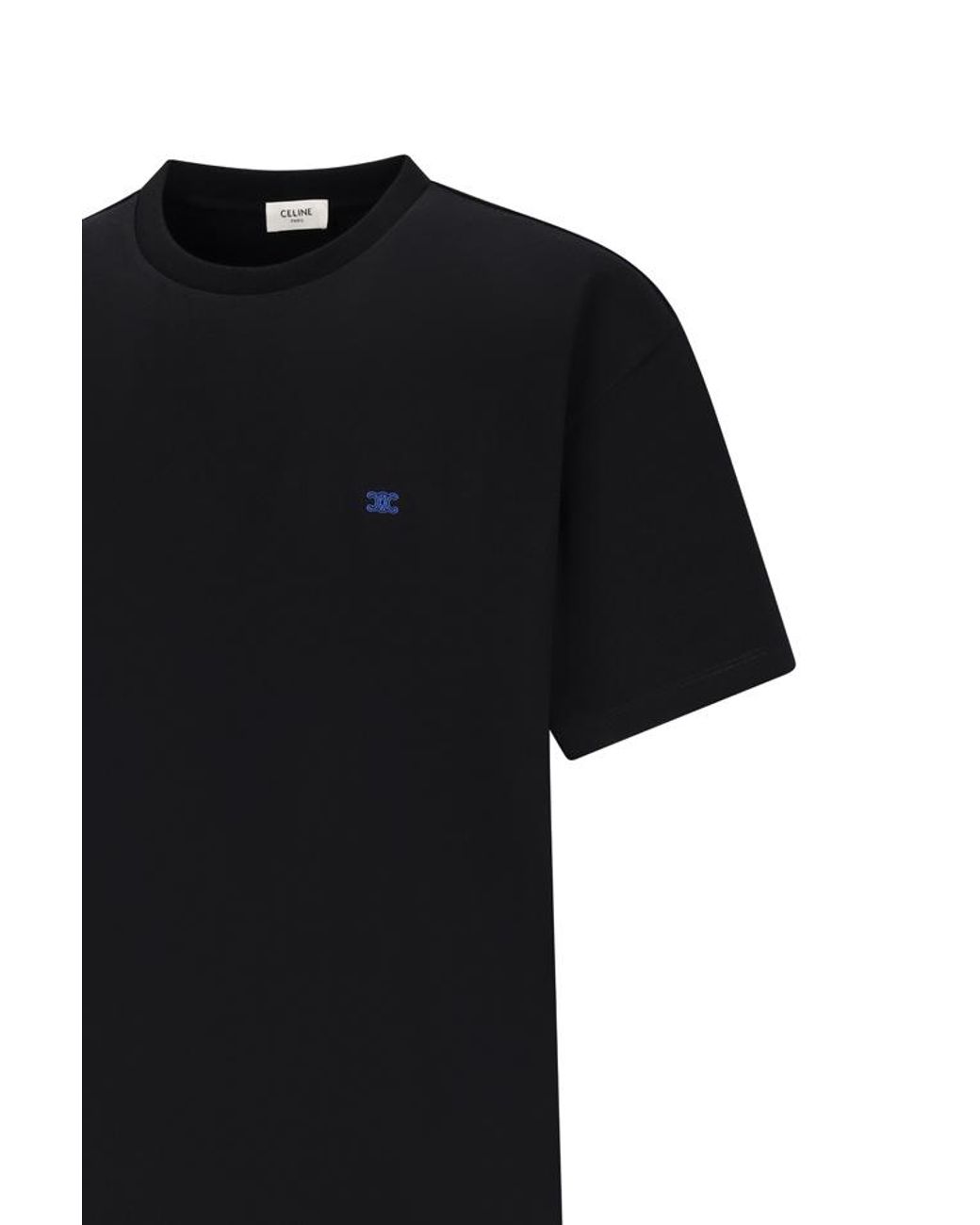 Céline Black Loose T-Shirt for men