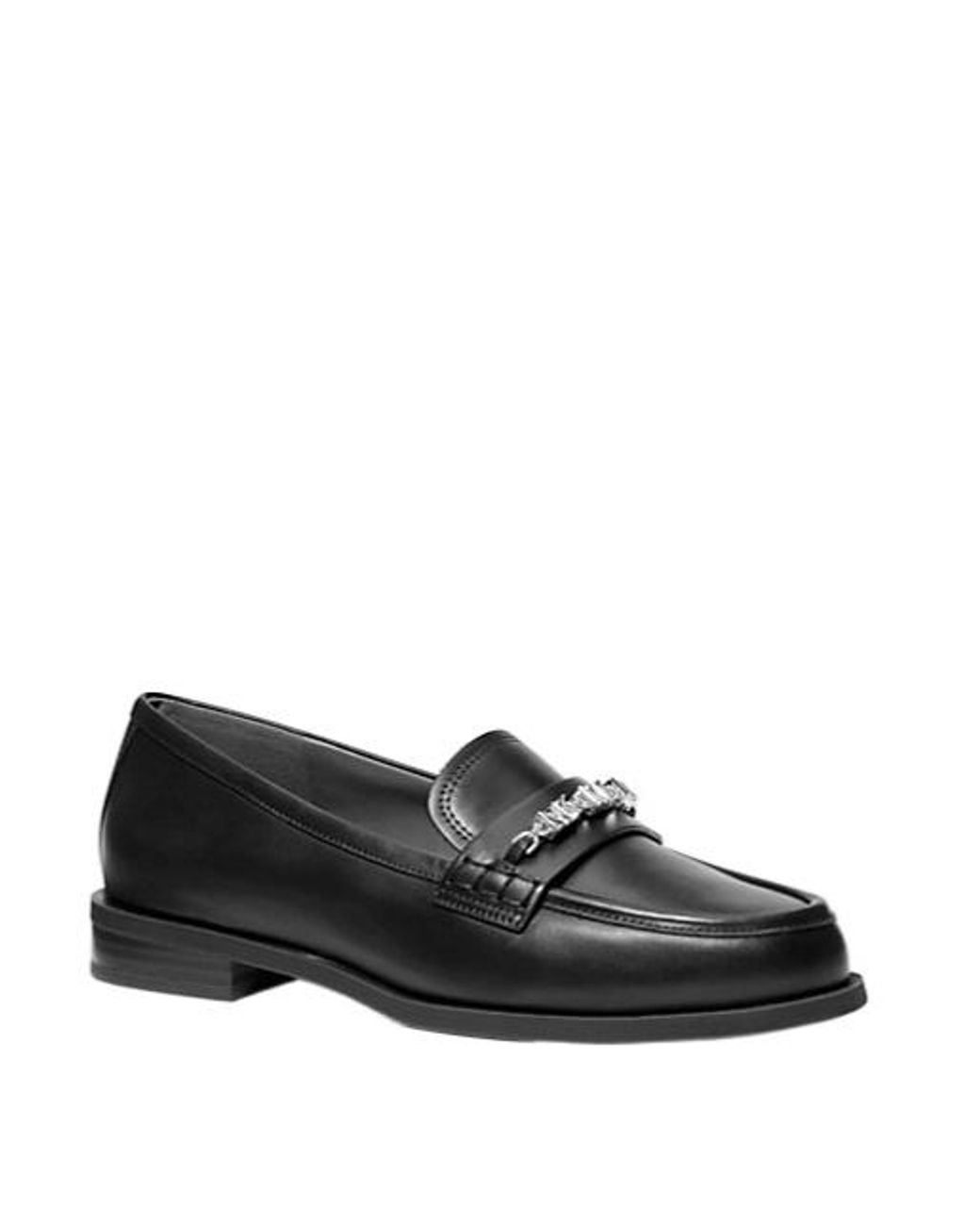 MICHAEL Michael Kors Black Dina Leather Loafer