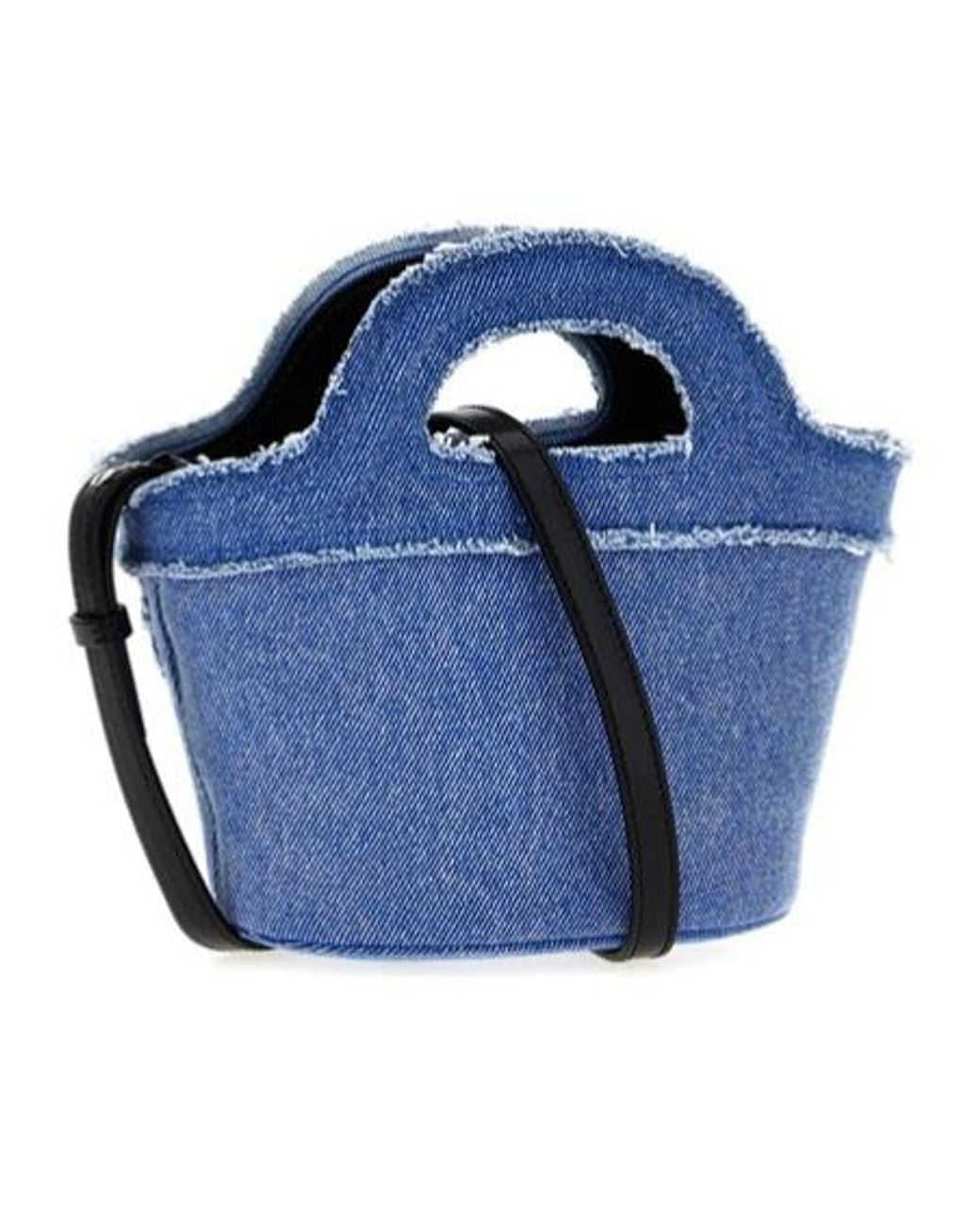 Marni Blue Tropicalia Micro Tote Bag