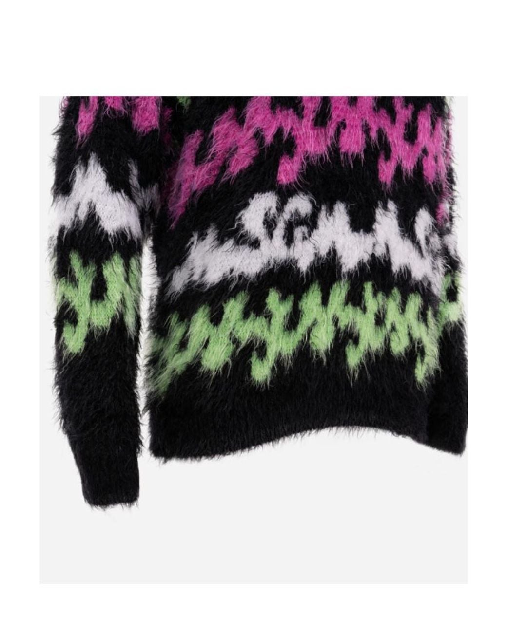MSGM Black Logo-Print Jumper