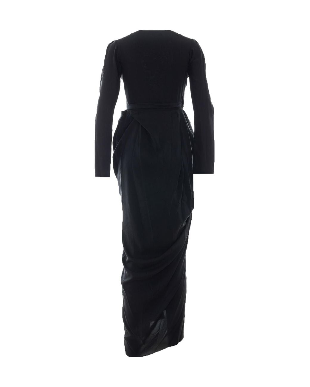 Vivienne Westwood Black Kendall Draped Wrap Dress