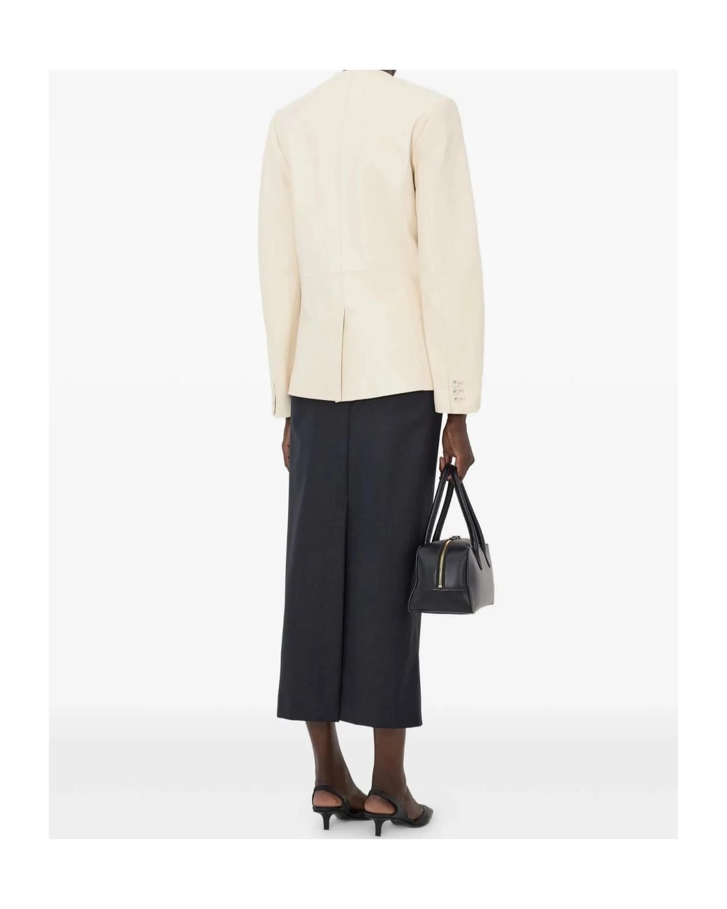 Loulou de Saison Natural Paoli Asymmetric Leather Jacket