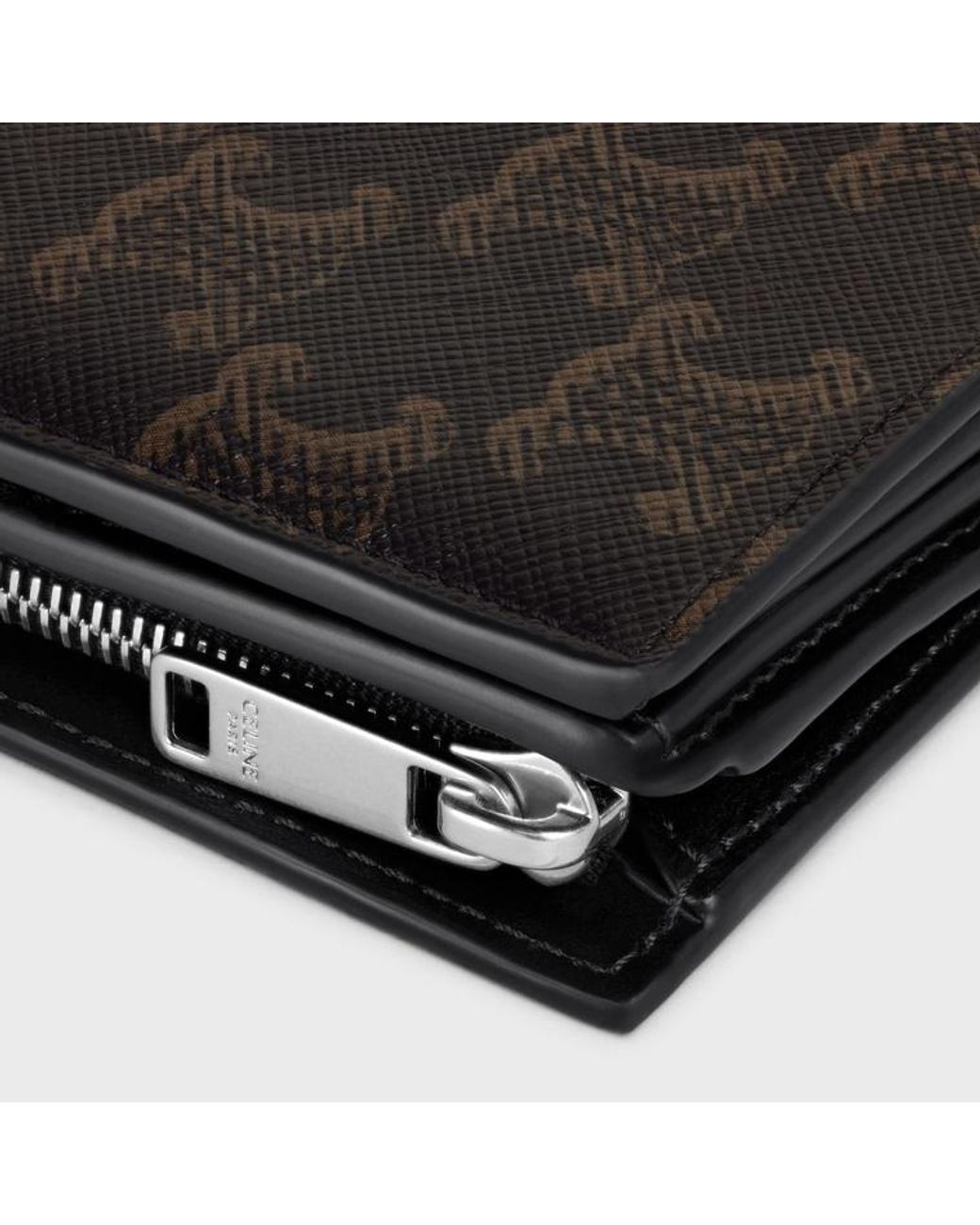 Céline Black Compact Wallet for men